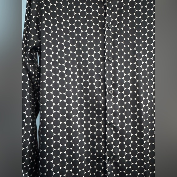 Men's Black Patterned Shirt - Picture 4 of 7